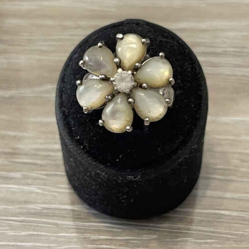 Silver 925 ring mother of pearl used, size 54