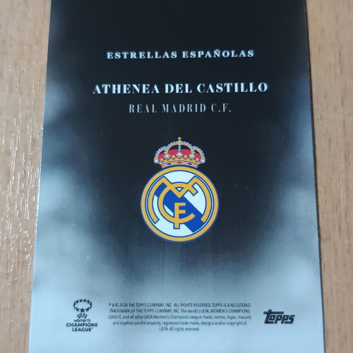 Topps Simplicidad 2024 Athenea del Castillo Real Madrid C.F. football card