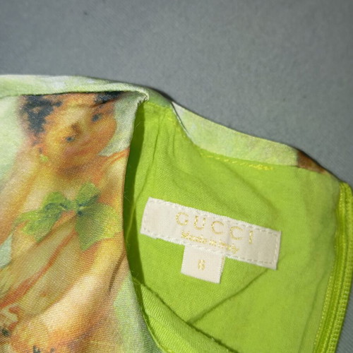 Gucci silk dress size 6 years for girls