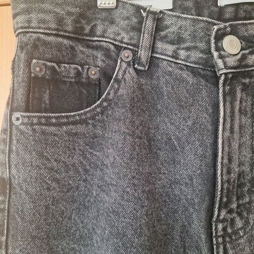 Pull & Bear mom jeans used, size M 38, black