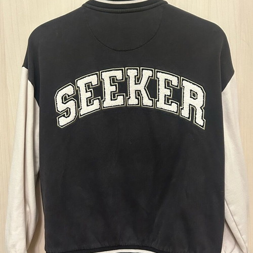 Marks and Spencer college jacket like new, unisex, black and white