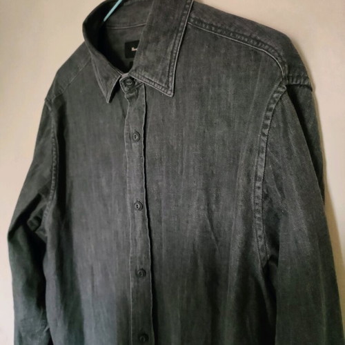 Massimo Dutti shirt Large like new, grey indigo fabric