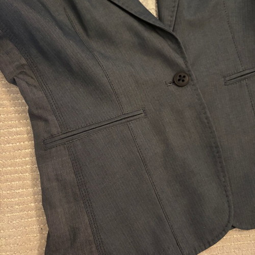 Hugo Boss tailored wool blazer women's jacket like new, dark gray