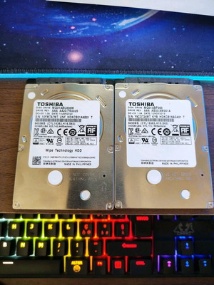 Toshiba 320GB and 500GB hard drives used, faulty
