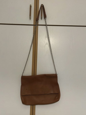 Shoulder bag used, brown, spacious and comfortable
