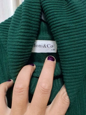 Dress dark green midi straight cut like new