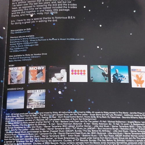 Moby 18 DVD Live + CD B Sides 2003 new, electronic