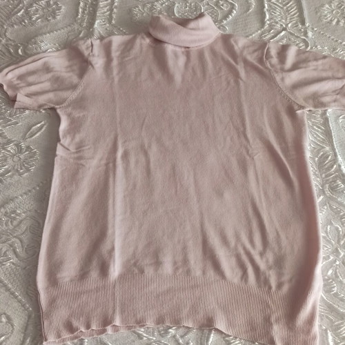 Knitted blouse like new, soft pink, size M