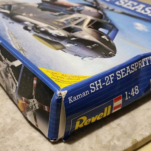 Revell Kaman SH-2F Seasprite helicopter model kit used