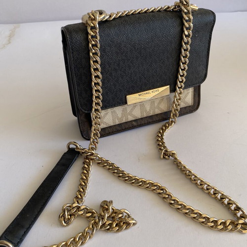 Michael Kors shoulder bag used, brown and black monogram