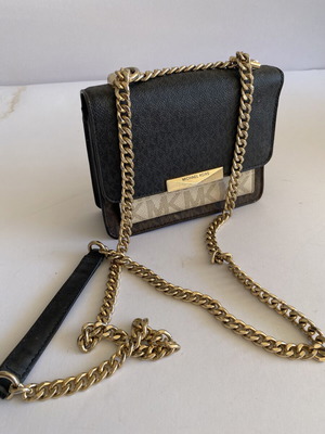 Michael Kors shoulder bag used, brown and black monogram