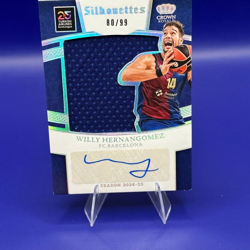 Crown Royale Euroleague 24-25 Willy Hernangomez Silhouettes Patch Auto new