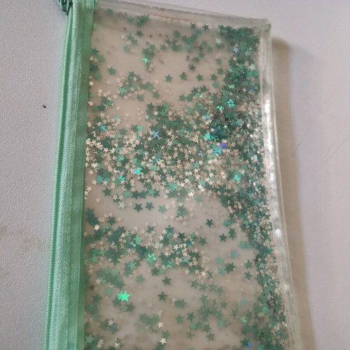 Toiletry bag like new turquoise