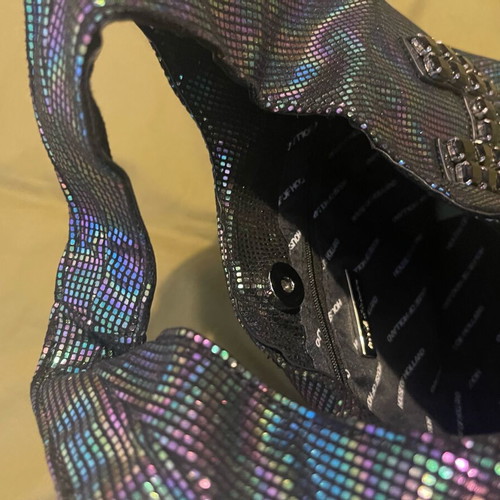 House of Holland Iridescent Holographic Tote Bag like new