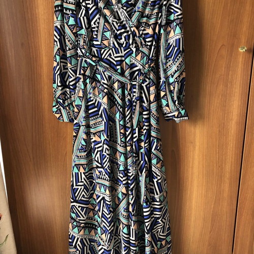 Long dress xxl new, colorful, polyester