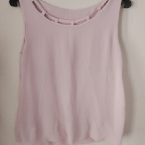 Sleeveless top pink used, airy and versatile