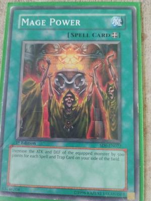 Mage Power Yugioh κάρτα σαν καινούργιο