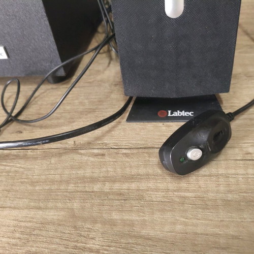 Labtec speakers with amplifier used in good condition