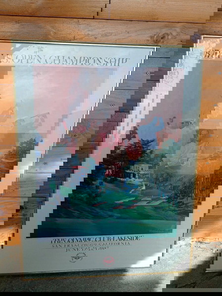 Κάδρο 87th U.S Lakeside. The Olympic club. Υπογεγραμμένο.