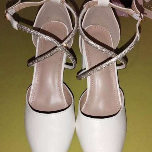 G&G White Women's Bridal Pumps New Size 39