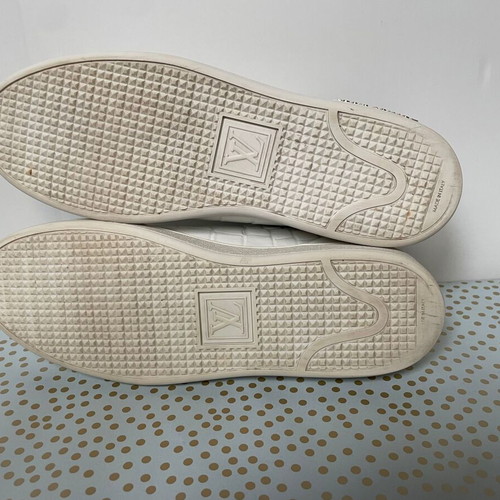 Louis Vuitton FrontRow leather sneakers like new, size 41, white