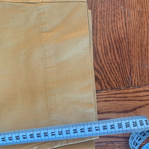 Amazon Essentials cotton pants XL mustard color new