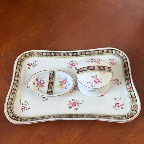 England antique plate set used Stoke on Trent