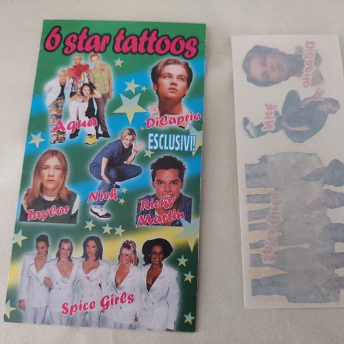 Star tattoos new with Spice Girls, Leonardo DiCaprio, Nick Carter