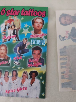 Star tattoos new with Spice Girls, Leonardo DiCaprio, Nick Carter