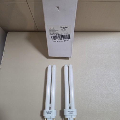 Compact fluorescent PL-C 26W 6500K light bulbs, 2-pin G24d base, pack of 2