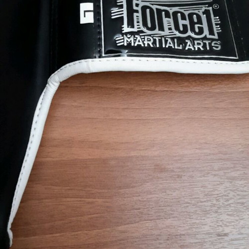 Martial arts set almost new with leather gloves, shin guards, elbow pads