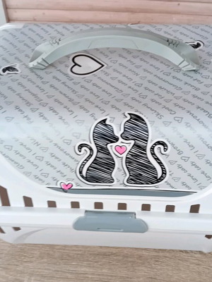 Pet carrier cage like new, dimensions 50×30×30 cm