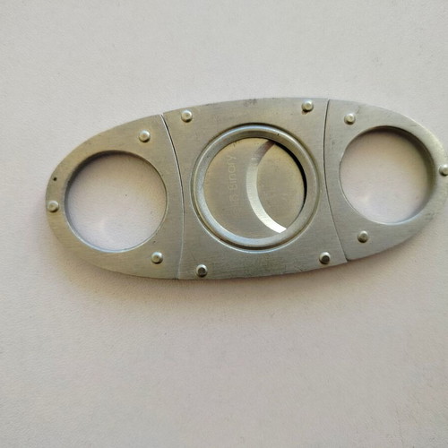 Metal cigar cutter "HELLO BINARY" used