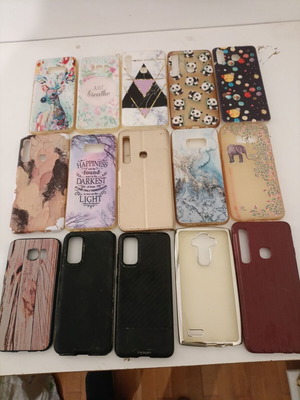 Mobile phone cases used, all together or separately