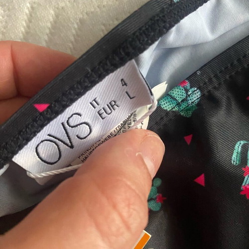 Ovs bikini new with cactus design, strapless