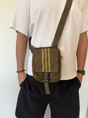 Adidas Originals olive green crossbody bag