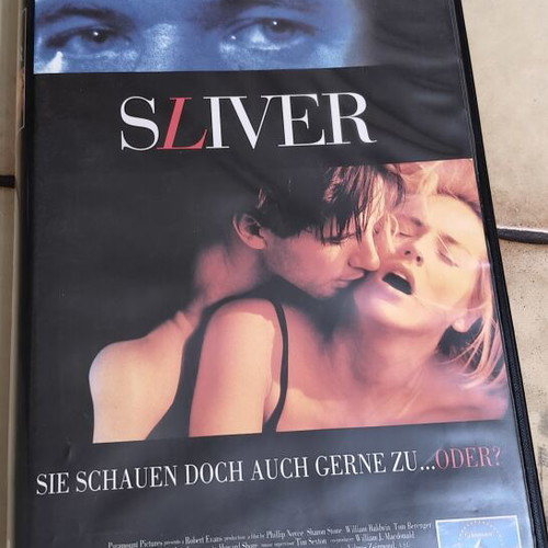 Sliver VHS like new, German edition erotic thriller 1993