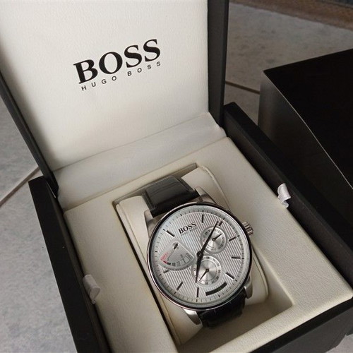 Ανδρικό ρολόι Hugo Boss 1512415 καινούργιο με δερμάτινο λουράκι