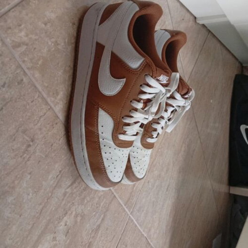 Nike Court Vision Low sneakers used, size 40, grey and brown