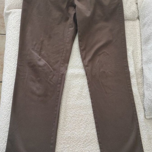 Fabric pants used, size 34, blue and brown