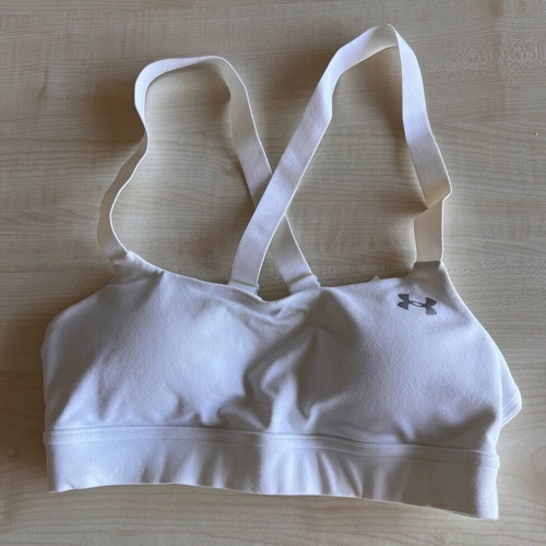 Under Armour women's sports bra white, like new, size XS