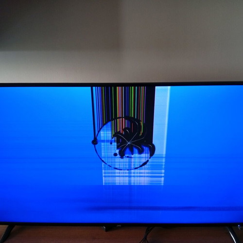 JVC 50” TV used with broken screen for spare parts
