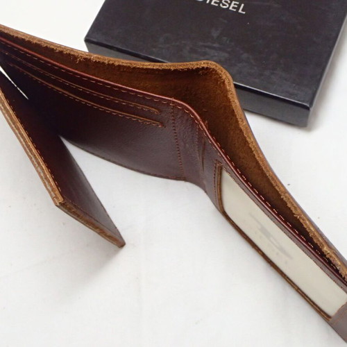 Leather wallet Diesel brown new in box
