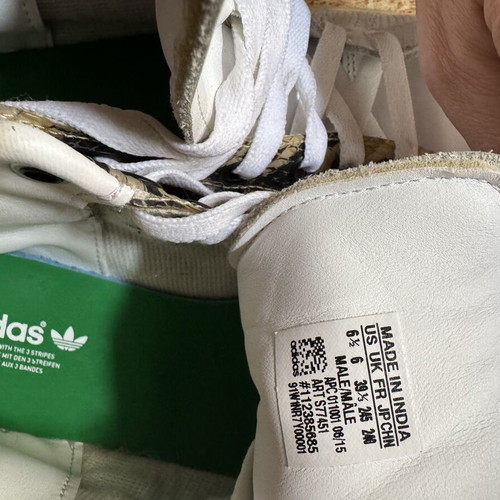 Adidas Stan Smith snake skin mid sneakers used size 39.5