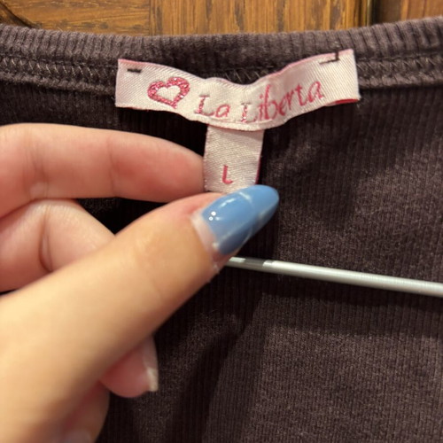 Brown top with embroidered details like new