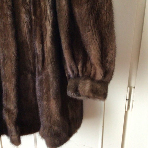 Vintage natural mink fur coat