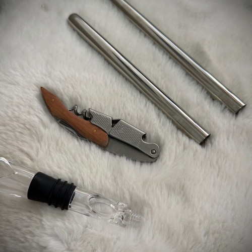 GGUA 5-in-1 Wine Cooler Set new stainless steel