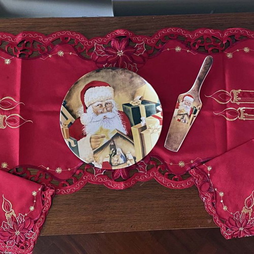 Christmas set for festive table new