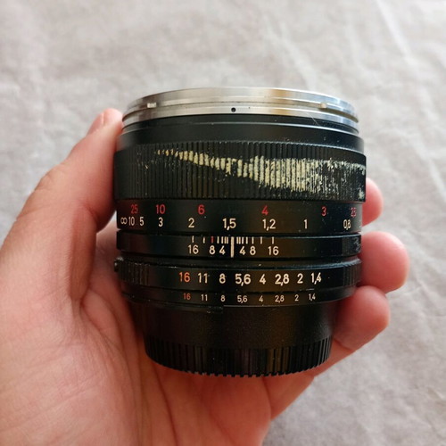 Zeiss Planar 50mm T 1.4 ZF2 Nikon mount used