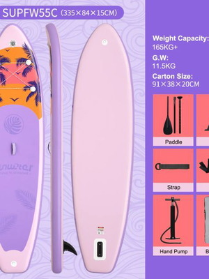 Sup Stand Up Paddle 2026 καινούργιο, φουσκωτή σανίδα με αξεσουάρ